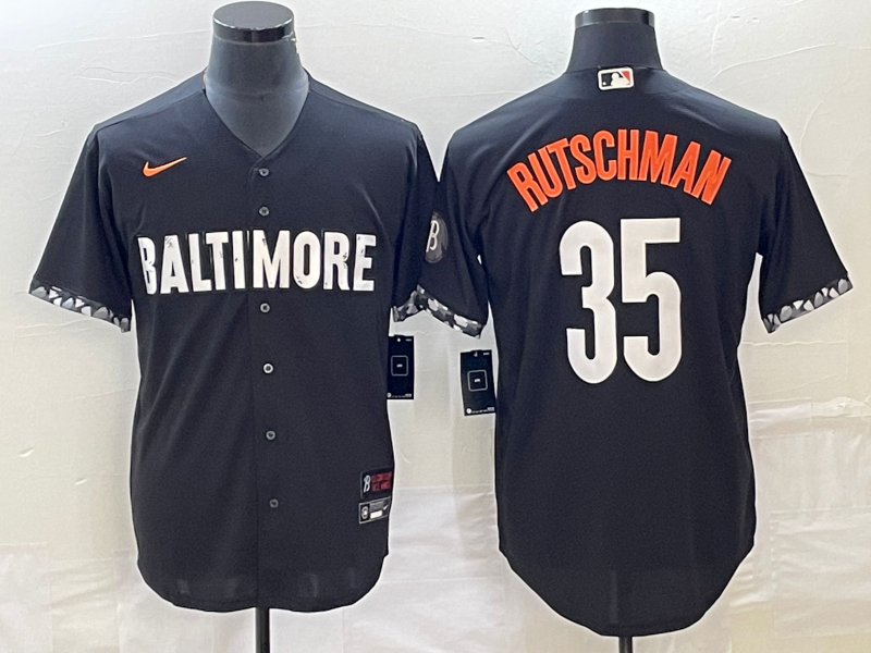 横排黑色 (2)004 MLBJE2601-27-004 Baltimore Orioles Baseball Jersey 004 USD16.98 - Image 1