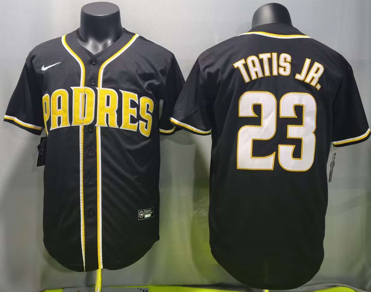 横排黑色 (2)013 MLBJE2601-08-013 San Diego Padres Baseball Jersey 013 USD16.98 - Image 1
