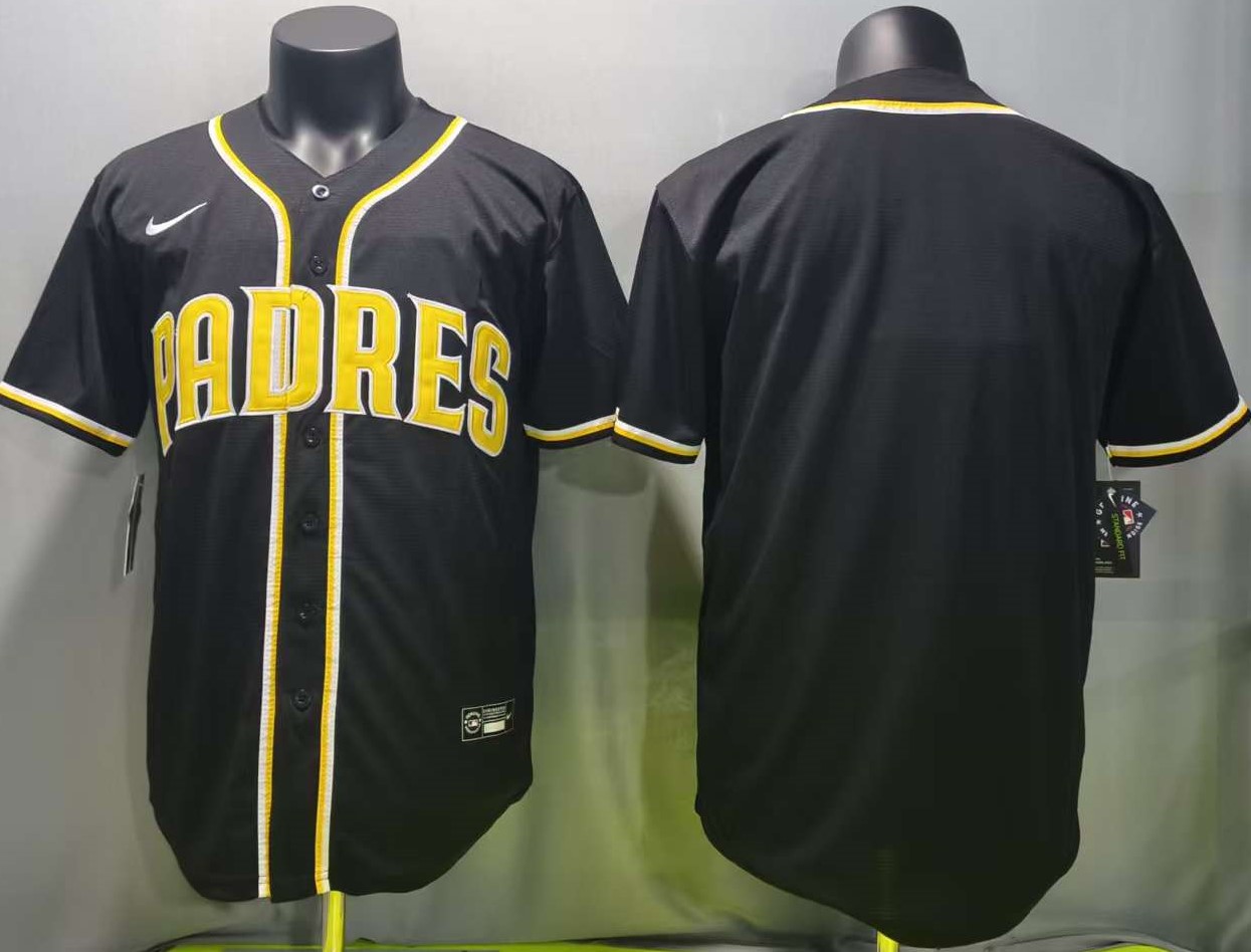 横排黑色 (3)014 MLBJE2601-08-014 San Diego Padres Baseball Jersey 014 USD16.98 - Image 1
