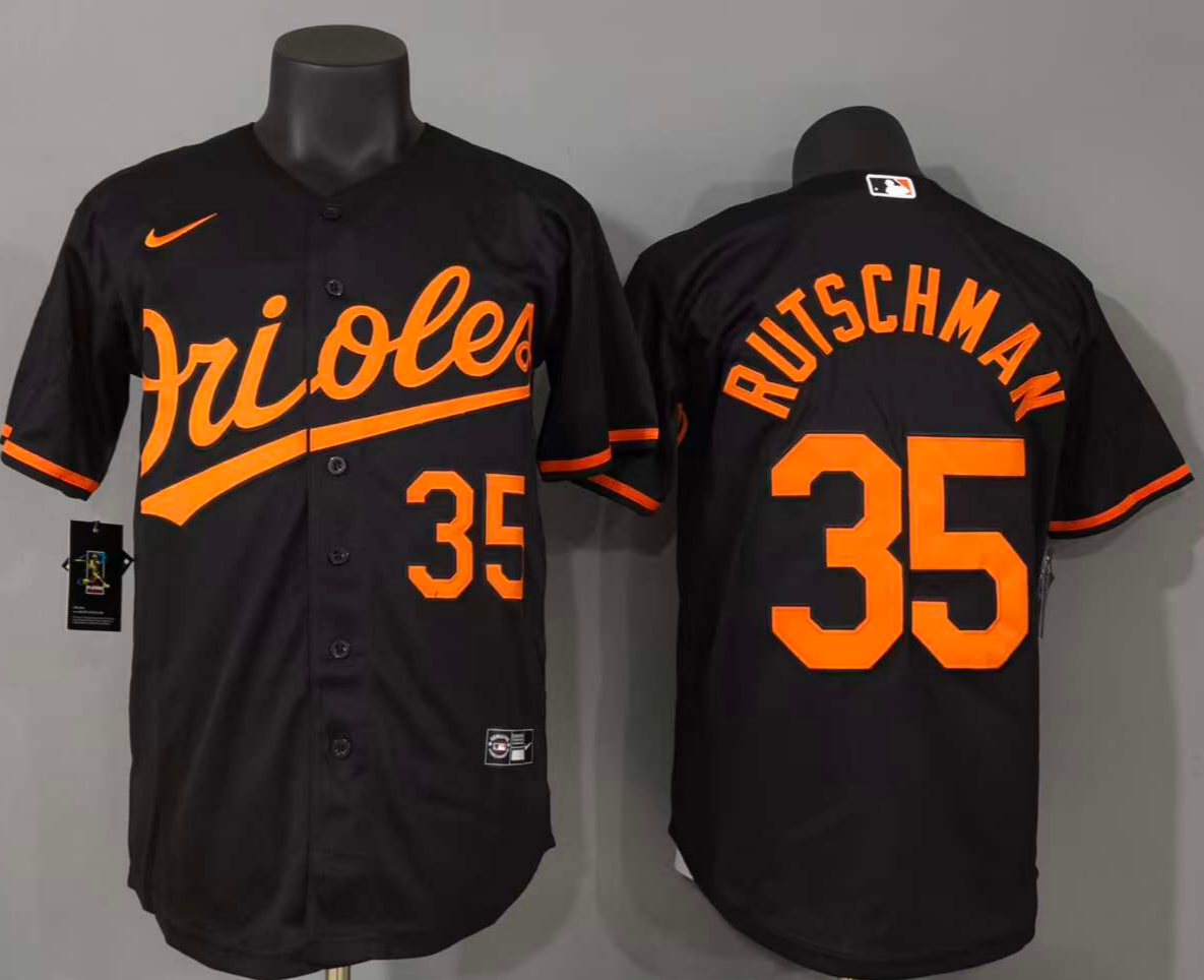 横排黑色 (5)008 MLBJE2601-27-008 Baltimore Orioles Baseball Jersey 008 USD16.98 - Image 1