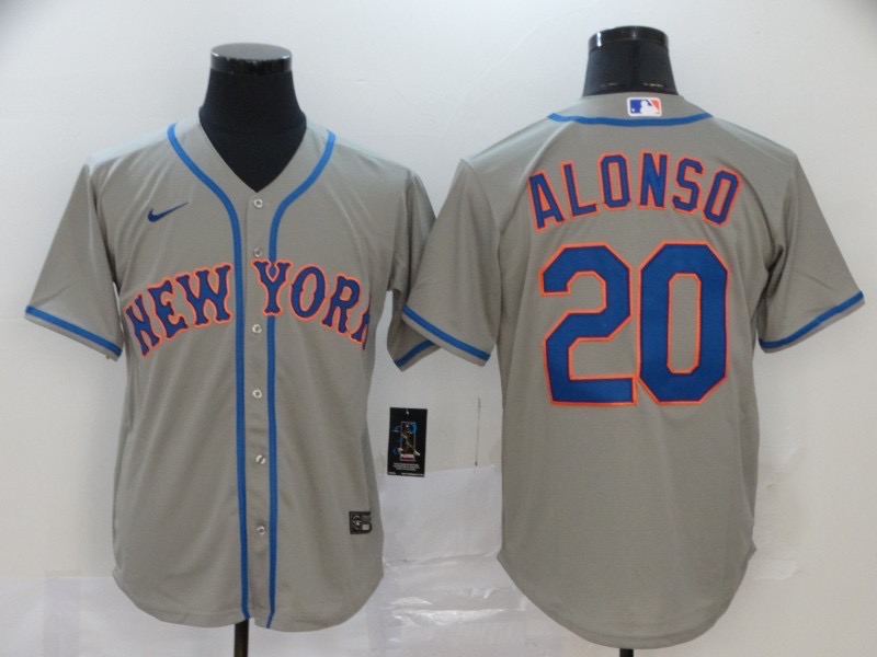 灰色(012 MLBJE2601-09-012 New York Mets Baseball Jersey 012 USD16.98 - Image 1