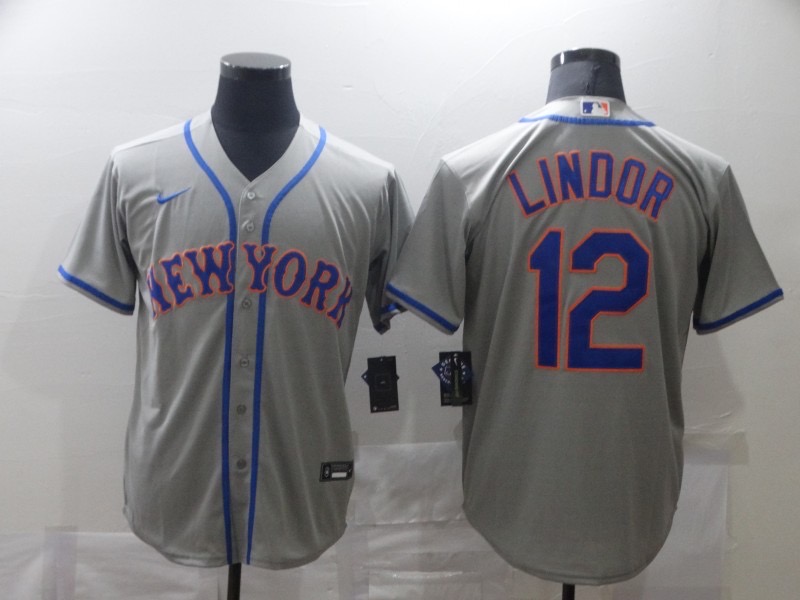 灰色(1)010 MLBJE2601-09-010 New York Mets Baseball Jersey 010 USD16.98 - Image 1