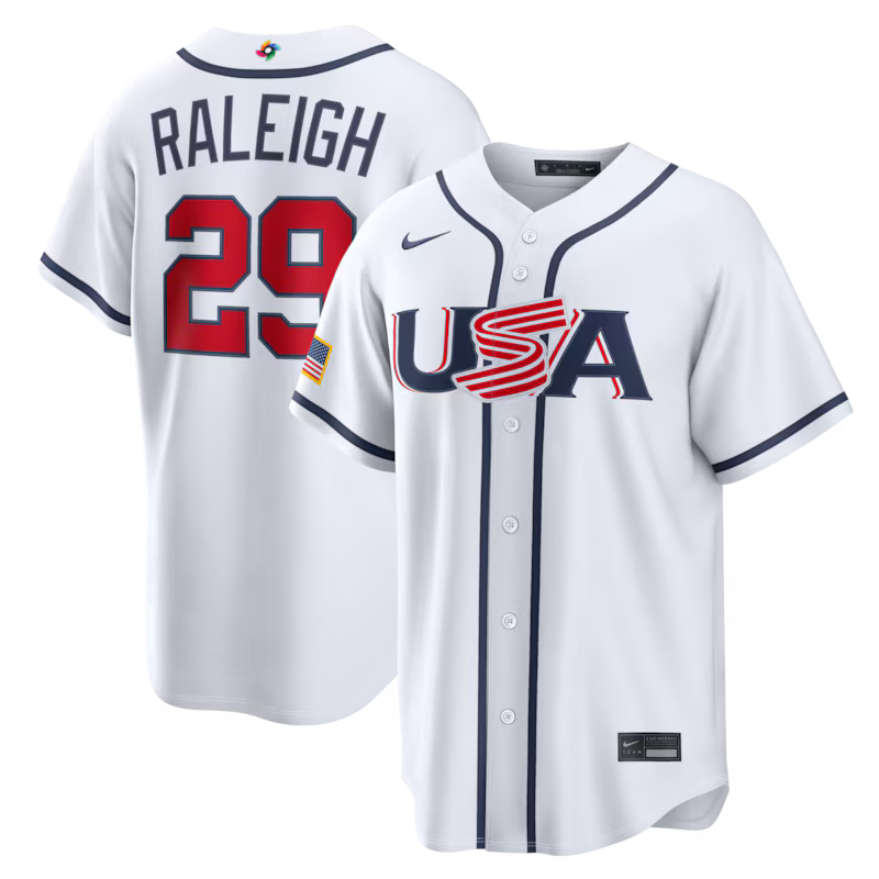 美国白色29号 MLBJE2601-31-001 2026 WBC Baseball Jersey 001 USD16.98 - Image 1