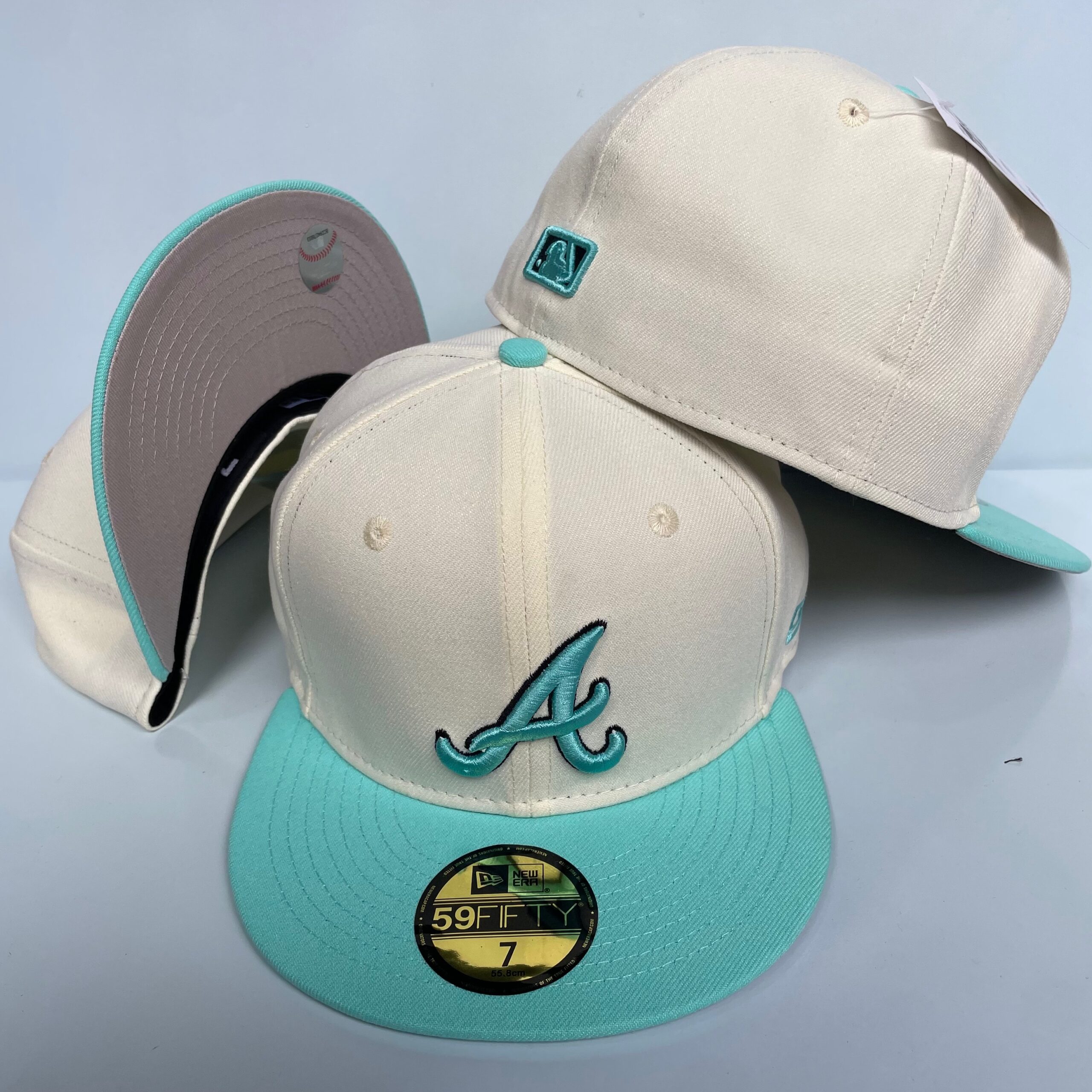 57 Atlanta Braves CCAA2601-06-057 AA Classic Fitted Cap 057 USD8.48 - Image 1