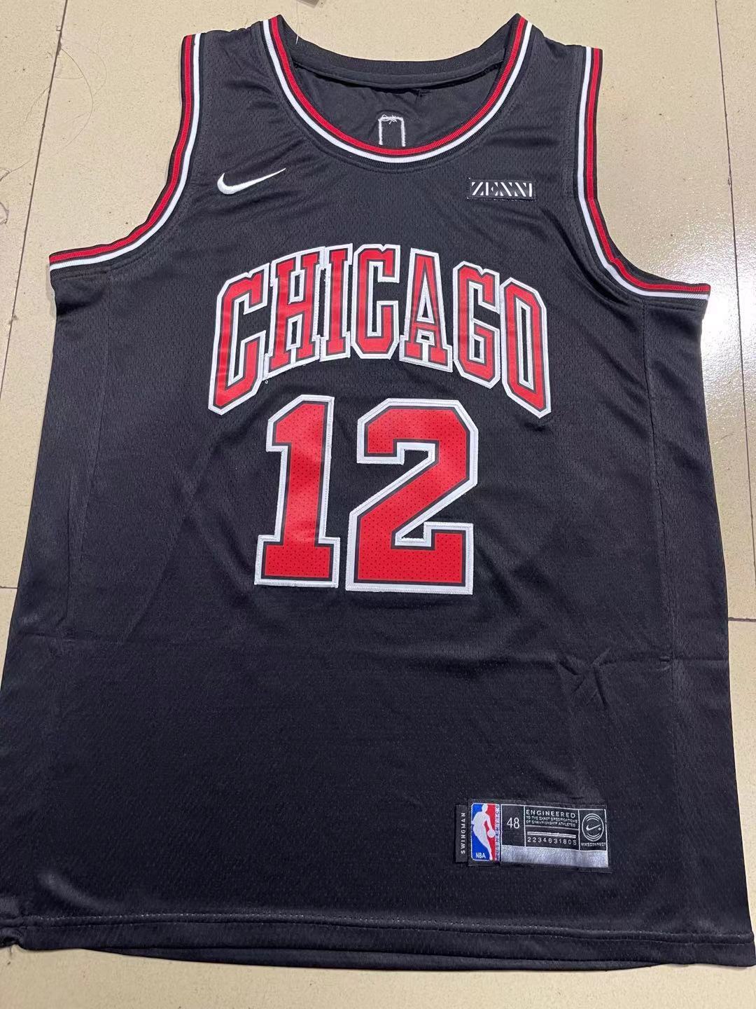 12#黑01.jpg NBAJE2601-02-048 Chicago Bulls Basketball Jersey 048 USD12.98 - Image 1