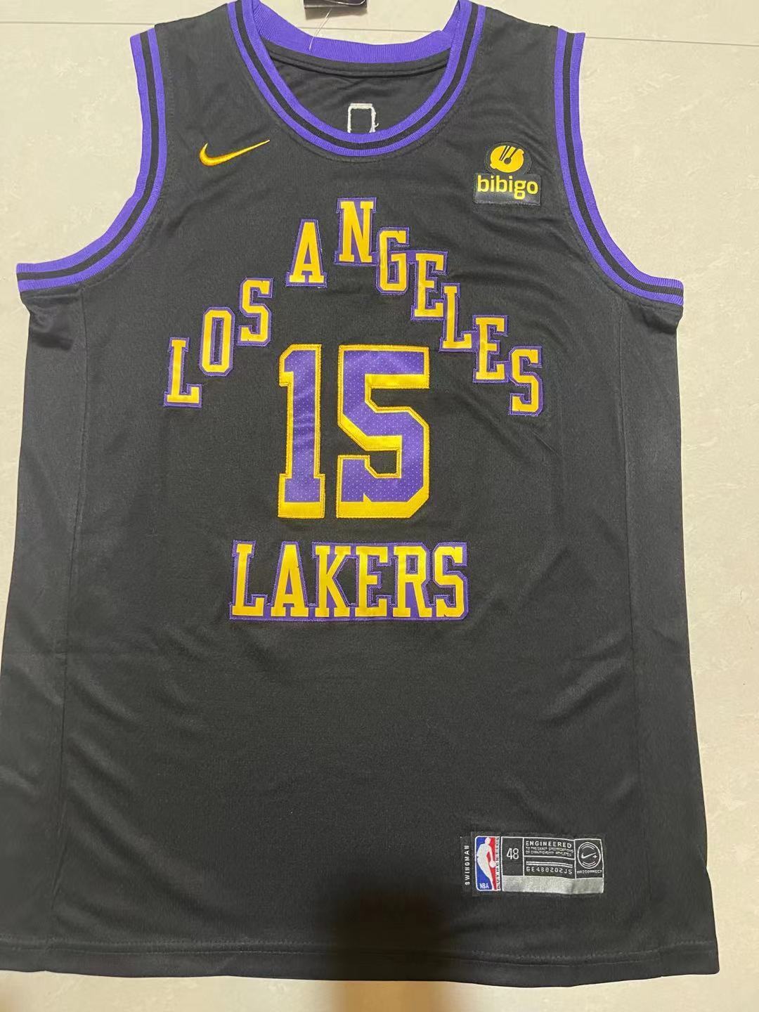 15#黑01.jpg NBAJE2601-01-034 Los Angeles Lakers Basketball Jersey 034 USD12.98 - Image 1