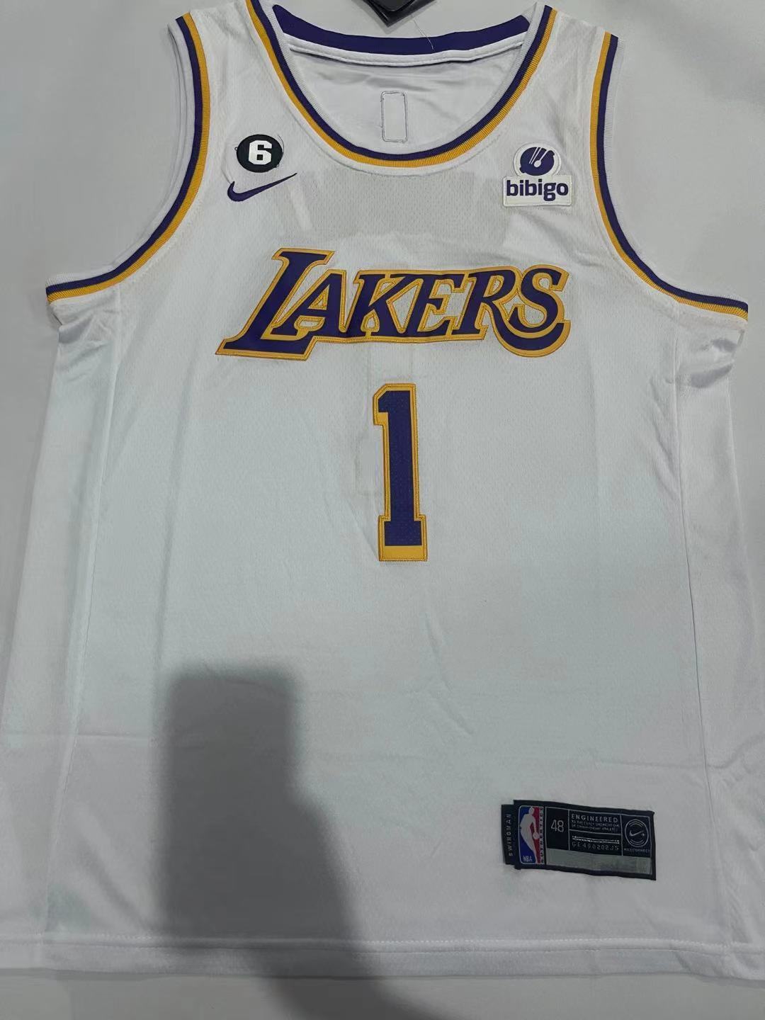 1#白05.jpg NBAJE2601-01-026 Los Angeles Lakers Basketball Jersey 026 USD12.98 - Image 1