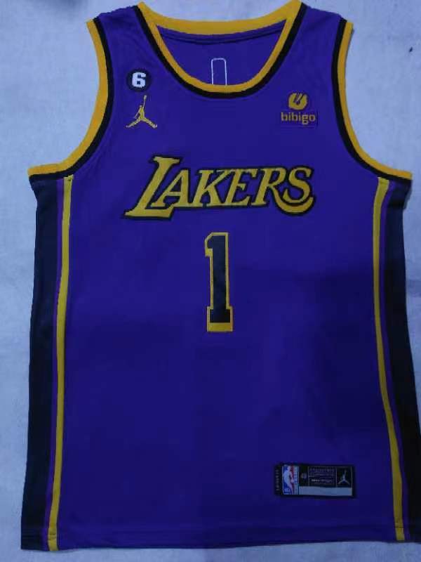 1#紫01.jpg NBAJE2601-01-236 Los Angeles Lakers Basketball Jersey 236 USD12.98 - Image 1