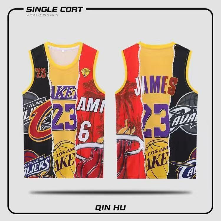 23#印花01.jpg NBAJE2601-01-308 Los Angeles Lakers Basketball Jersey 308 USD12.98 - Image 1