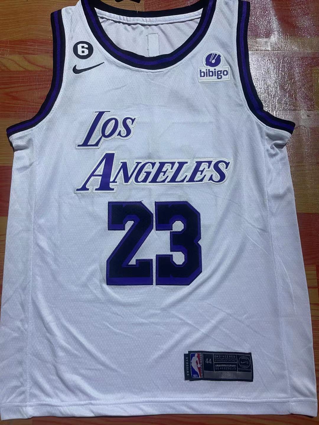 23#白01.jpg NBAJE2601-01-024 Los Angeles Lakers Basketball Jersey 024 USD12.98 - Image 1