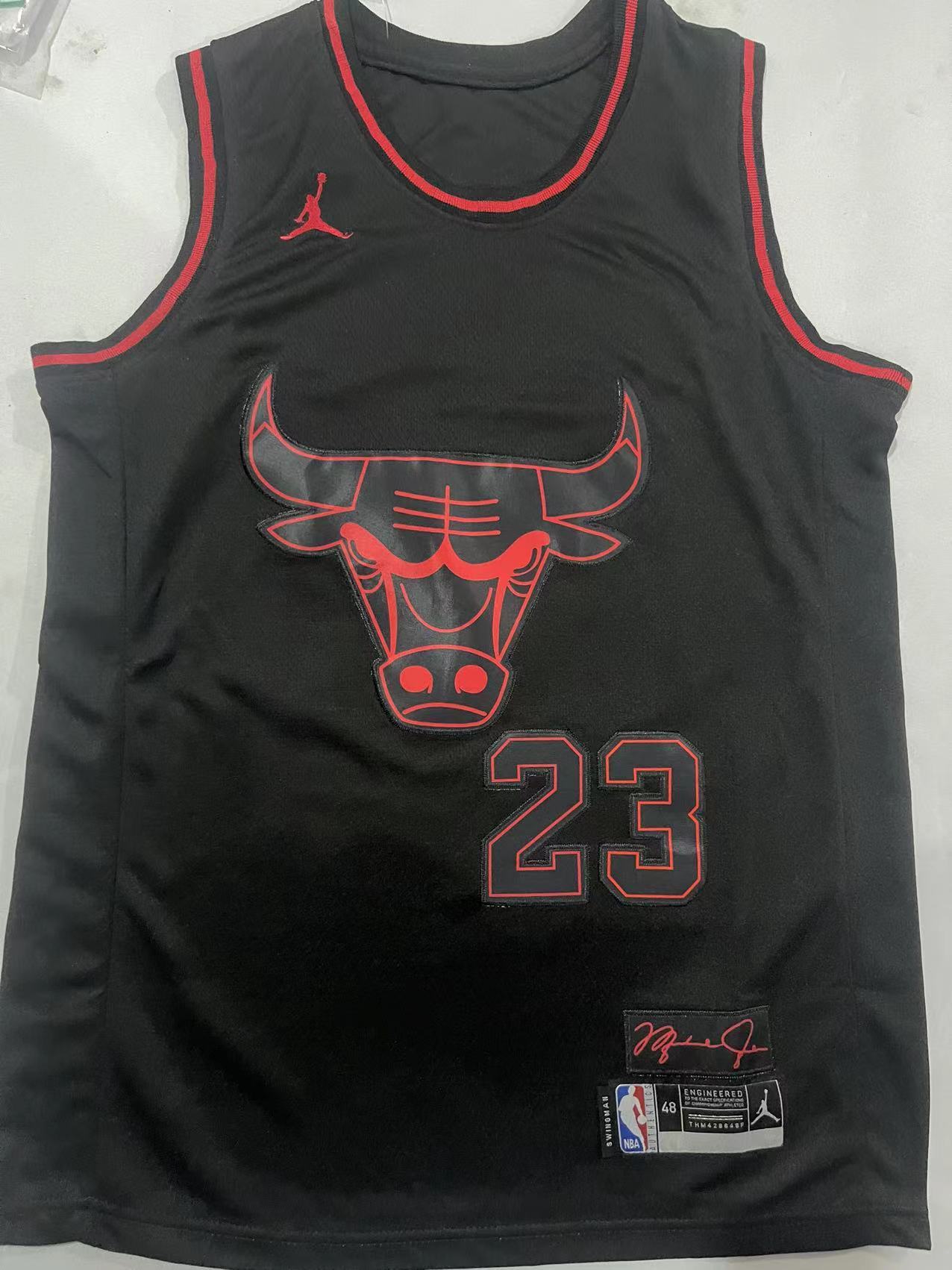 23#黑01.jpg NBAJE2601-02-137 Chicago Bulls Basketball Jersey 137 USD12.98 - Image 1