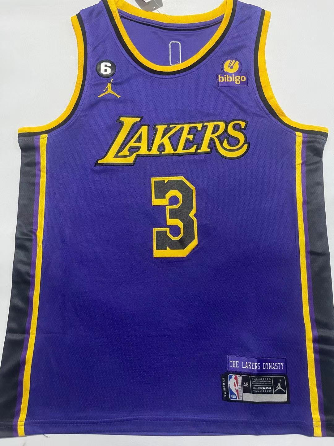 3#紫01.jpg NBAJE2601-01-028 Los Angeles Lakers Basketball Jersey 028 USD12.98 - Image 1