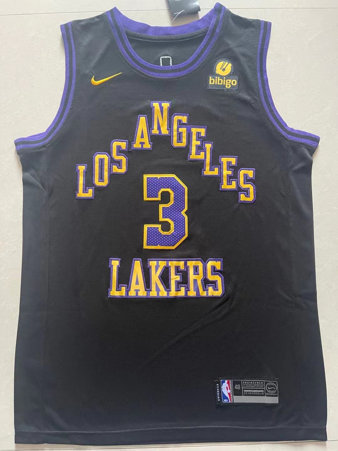 3#黑01.jpg NBAJE2601-01-035 Los Angeles Lakers Basketball Jersey 035 USD12.98 - Image 1