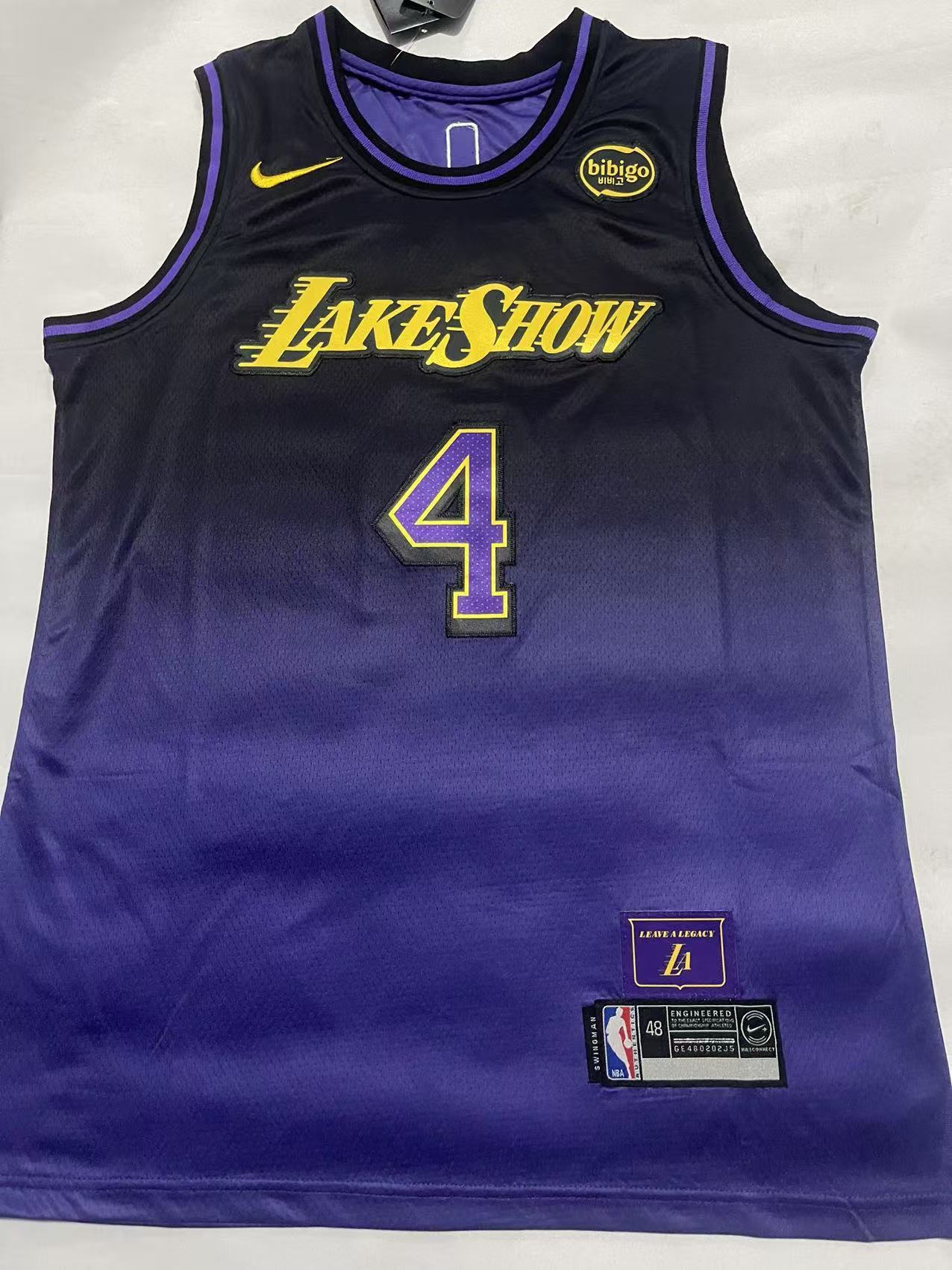 4#紫01.jpg NBAJE2601-01-040 Los Angeles Lakers Basketball Jersey 040 USD12.98 - Image 1