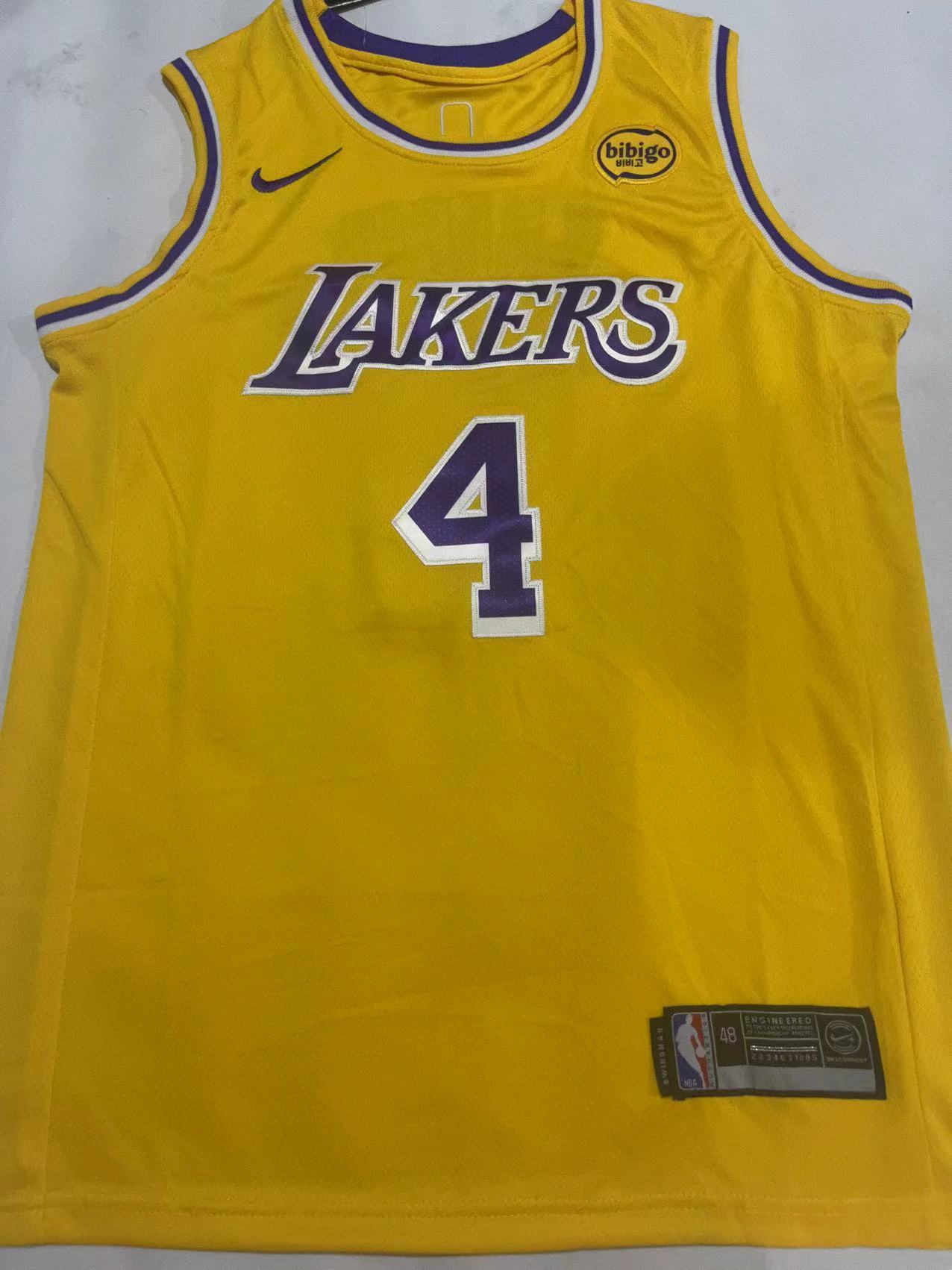 4#黄01.jpg NBAJE2601-01-239 Los Angeles Lakers Basketball Jersey 239 USD12.98 - Image 1
