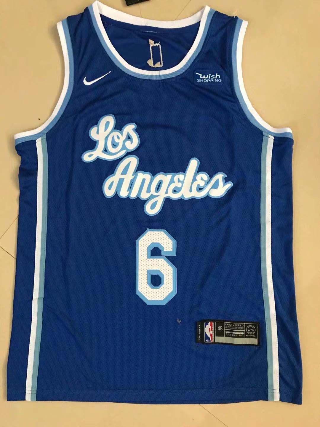 6#彩兰01.jpg NBAJE2601-01-283 Los Angeles Lakers Basketball Jersey 283 USD12.98 - Image 1
