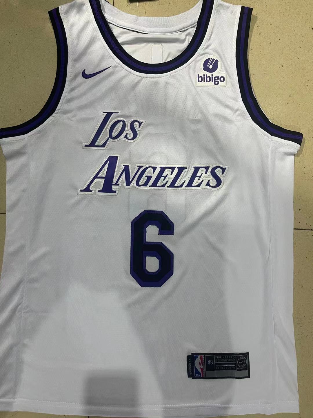 6#白01.jpg NBAJE2601-01-241 Los Angeles Lakers Basketball Jersey 241 USD12.98 - Image 1