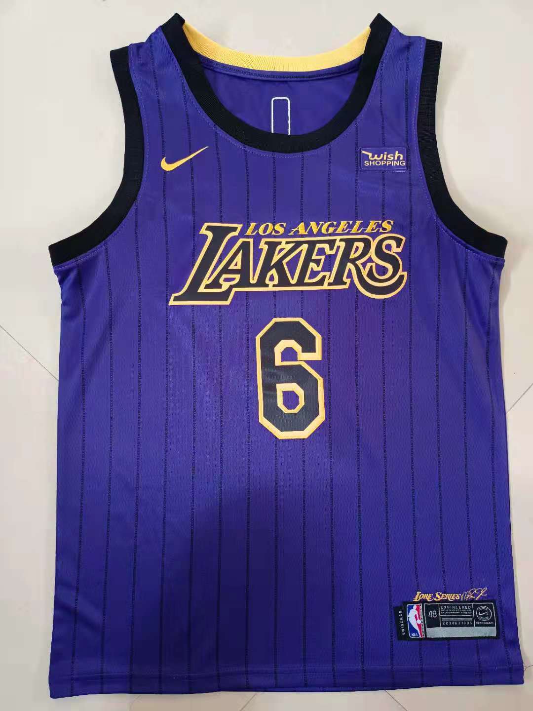 6#紫05.jpg NBAJE2601-01-293 Los Angeles Lakers Basketball Jersey 293 USD12.98 - Image 1