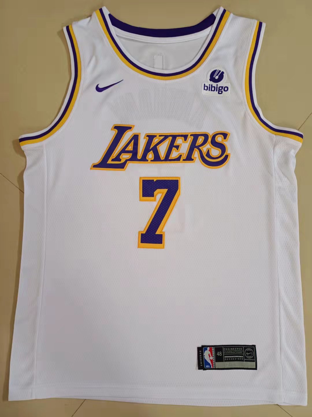 7#01.jpg NBAJE2601-01-243 Los Angeles Lakers Basketball Jersey 243 USD12.98 - Image 1