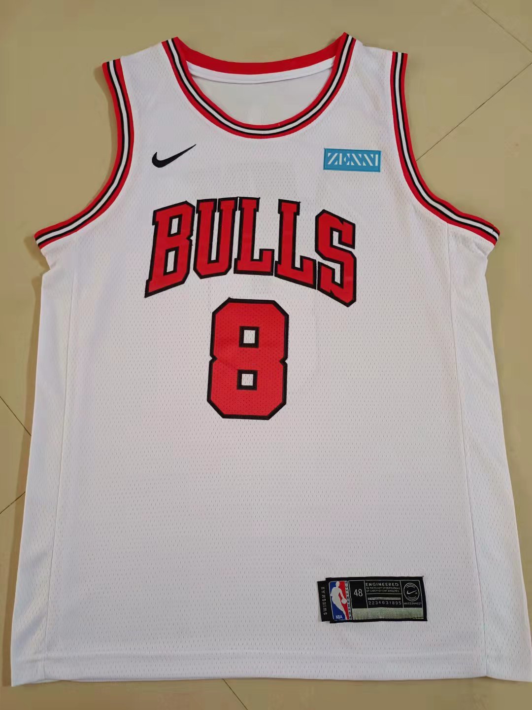 8#白01.jpg NBAJE2601-02-106 Chicago Bulls Basketball Jersey 106 USD12.98 - Image 1