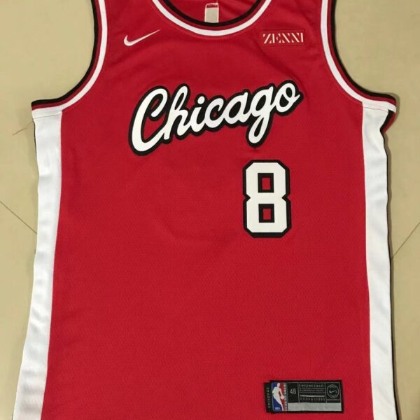 NBAJE2601-02-107 Chicago Bulls Basketball Jersey 107 USD12.98