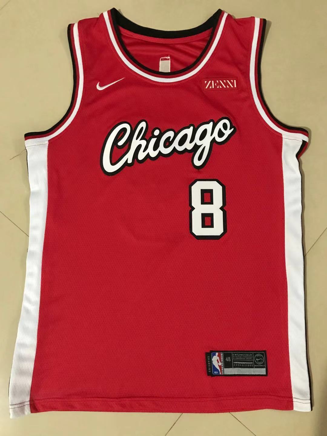 8#红01.jpg NBAJE2601-02-107 Chicago Bulls Basketball Jersey 107 USD12.98 - Image 1