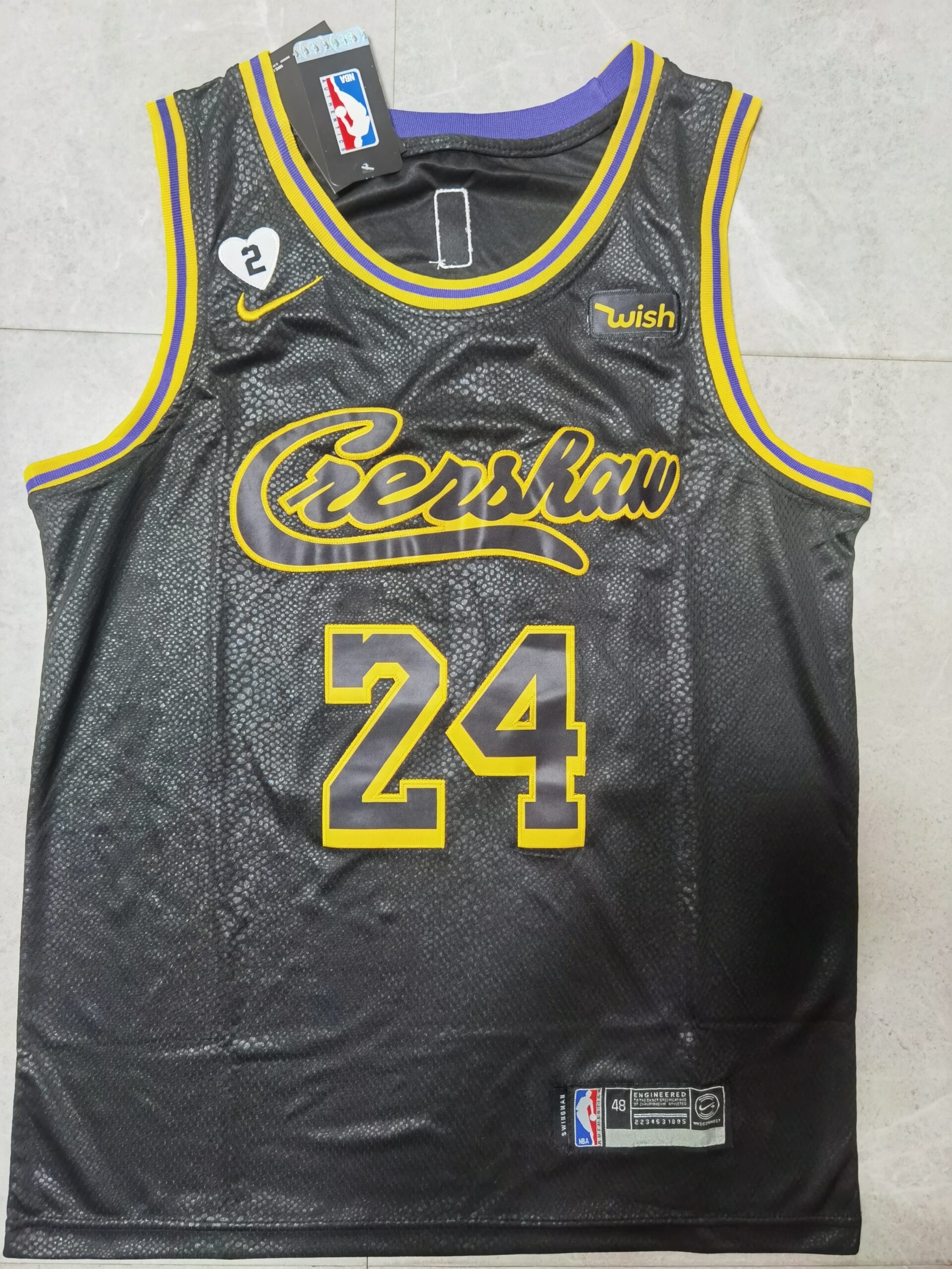 IMG_20210808_012829.jpg NBAJE2601-01-068 Los Angeles Lakers Basketball Jersey 068 USD12.98 - Image 1